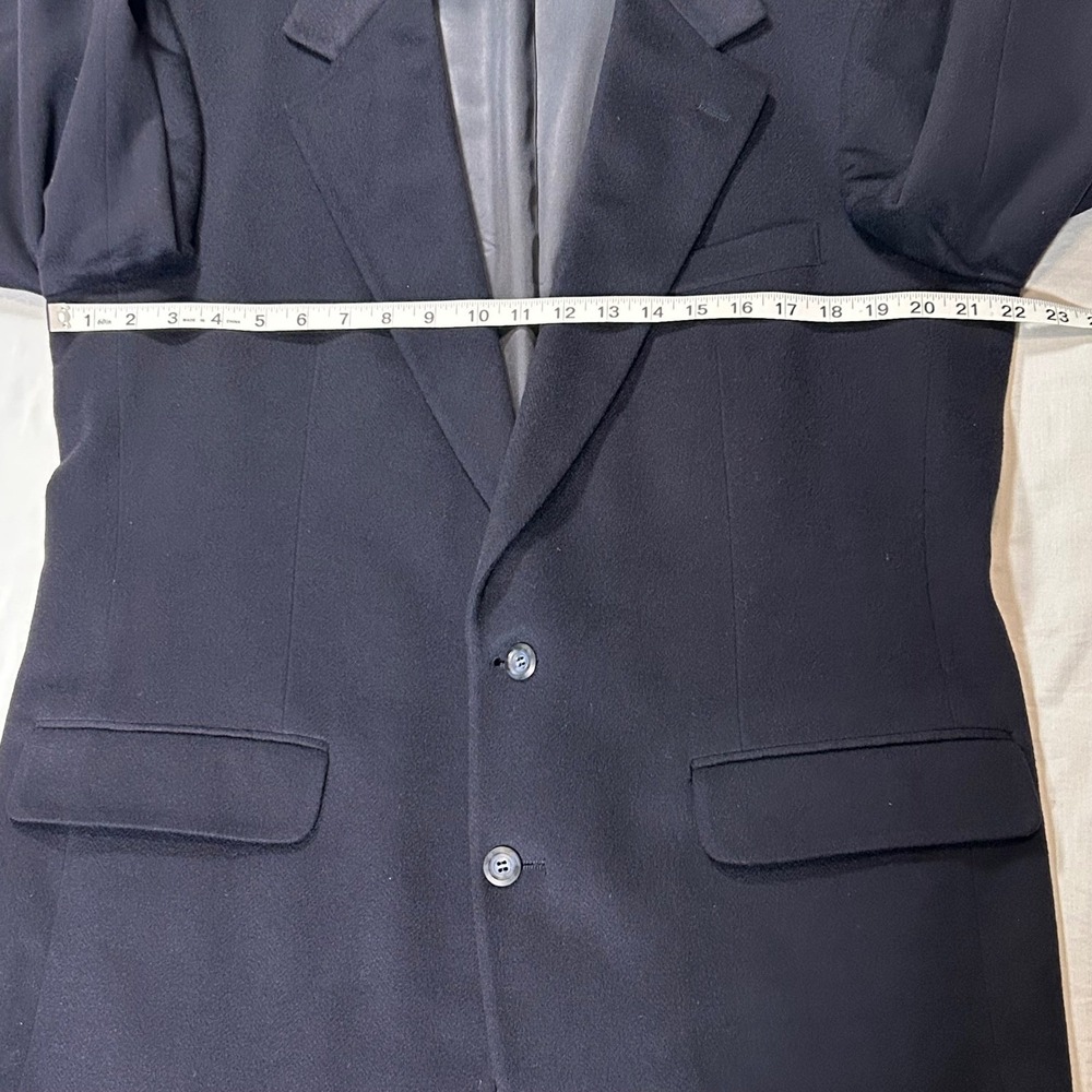 Southampton 100% Cashmere Men's 43L Blazer Dress Sports Coat Navy Blue VTG - Picture 2 of 10